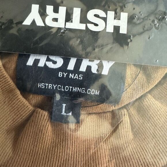 NWT HSTRY By NAS Unisex Brown Graphic Short Sleeve Tee Juneteenth - Size L - Picture 3 of 5